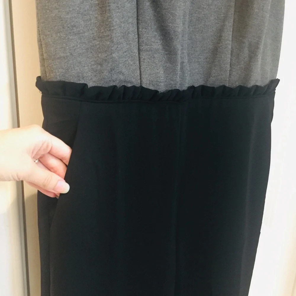 J. Crew Wide Leg Combo Jumpsuit Size 6